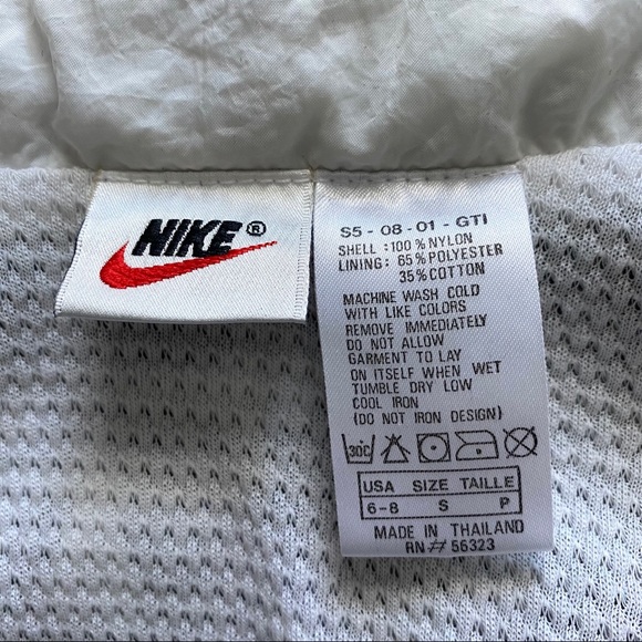 Vintage 90’s Nike Blue & White Patterned Windbreaker - Picture 5 of 6